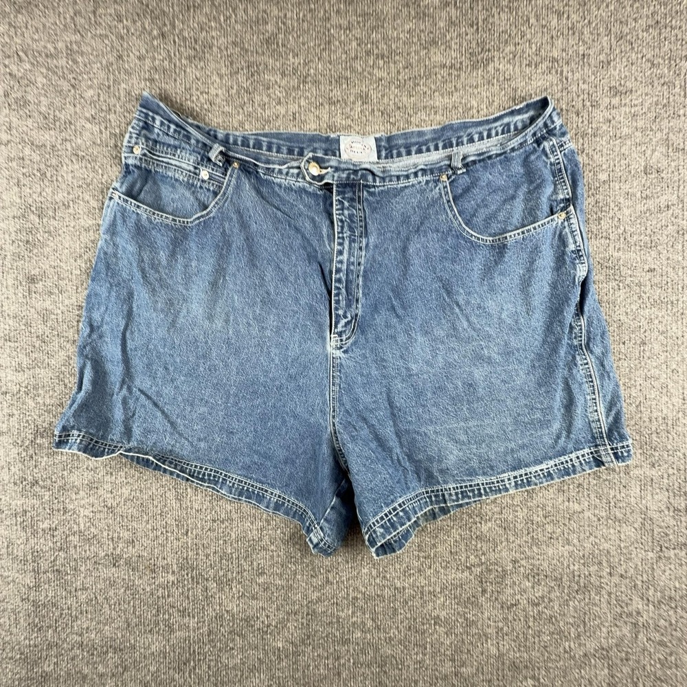 Y2K Carolina Blues Shorts Womens 26W Blue Denim Bermuda Relaxed Fit Hong Kong